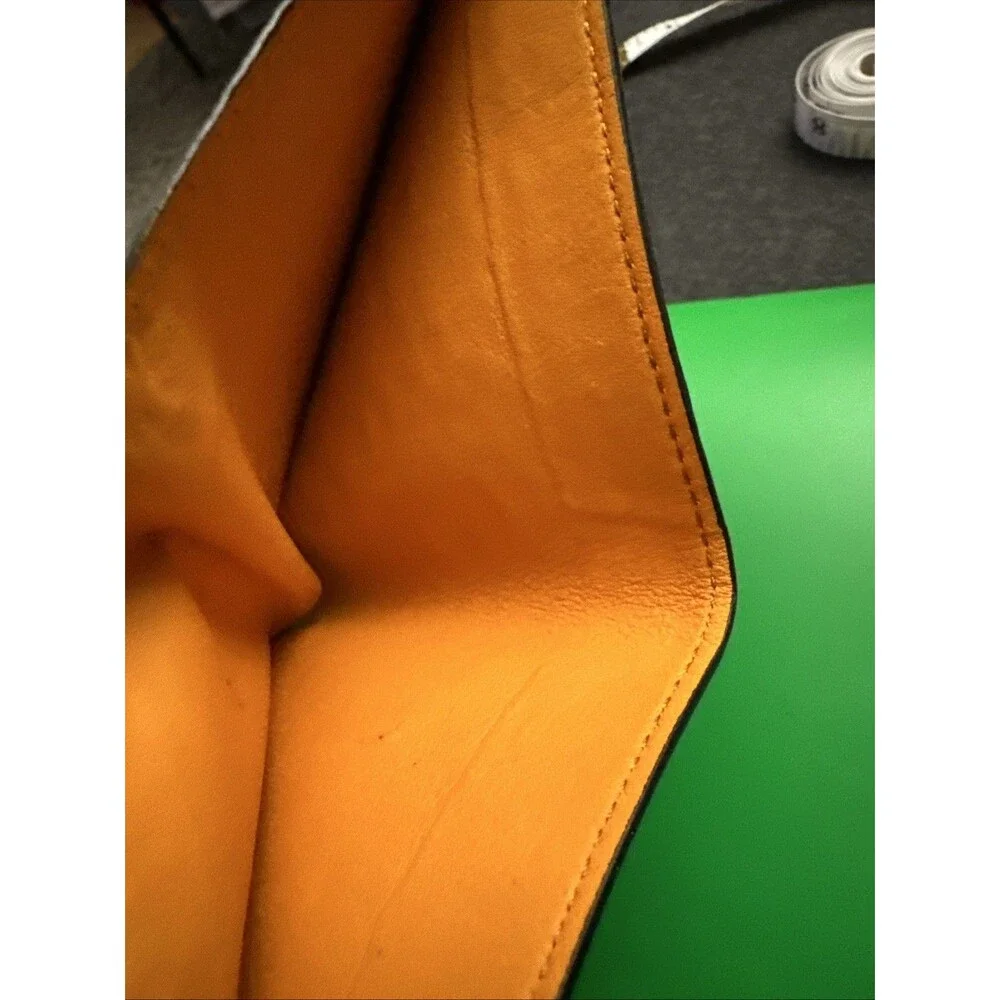 VTG Karoo Classics Bill Fold Ostrich Wallet 6 Card Slot 2bill Slots Brown Orange